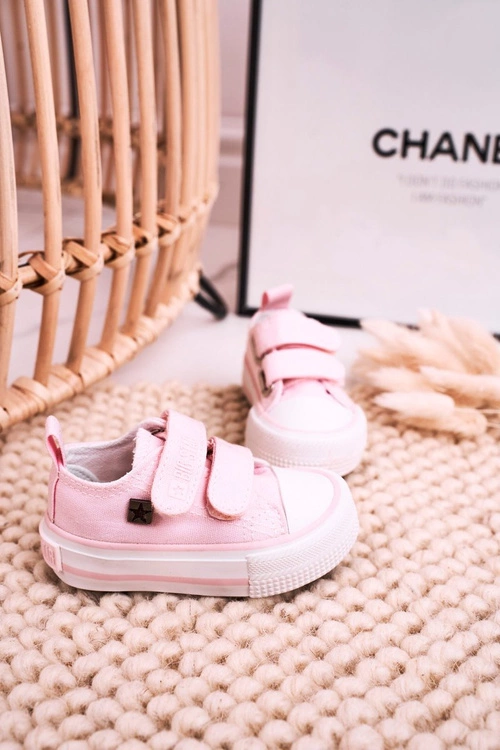 Dziecięce Trampki Na Rzepy BIG STAR HH374099 Różowe