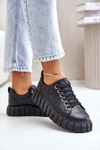 Ocieplane Sneakersy Damskie Big Star MM274617 Czarne