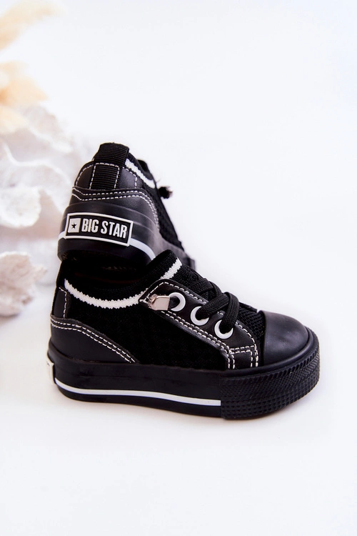 Dziecięce Wsuwane Trampki Big Star JJ374393 Czarne