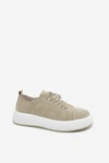 Półbuty Sneakersy Na Platformie Z Naturalnego Zamszu Miętowe Blushy