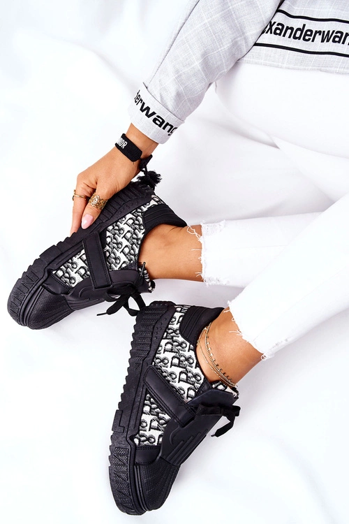 Damskie Sportowe Buty Sneakersy Czarne Dreams