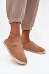 Kapcie Damskie Obuwie Domowe Inblu CS000045 Camel