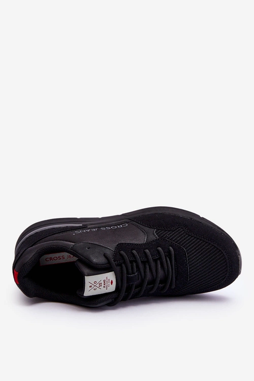 Męskie Buty Sportowe Cross Jeans LL1R4053 Czarne
