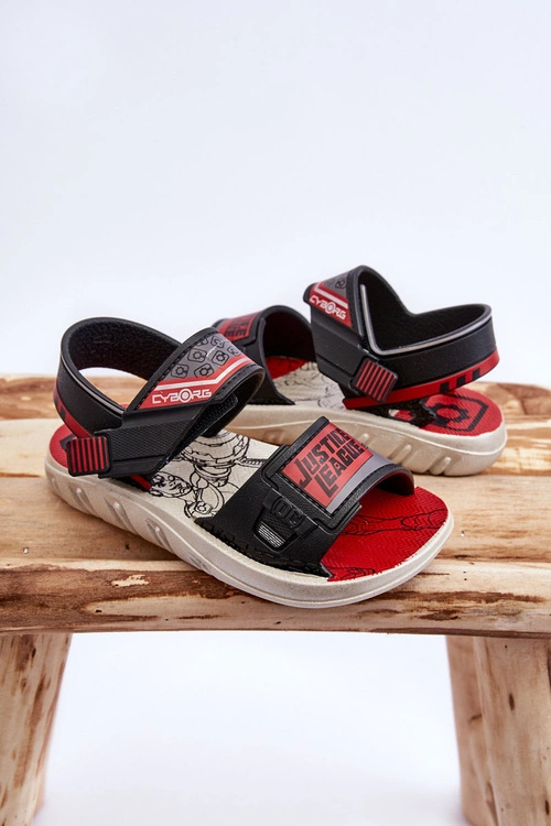 Dziecięce Sandałki Grendene Kids JJ385011 Czarno-Czerwone